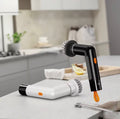 Portable Handheld Spin Scrubber Smart Screen Display USB Rechargeable Electric Cleaning Brush Household Cleaning Tools