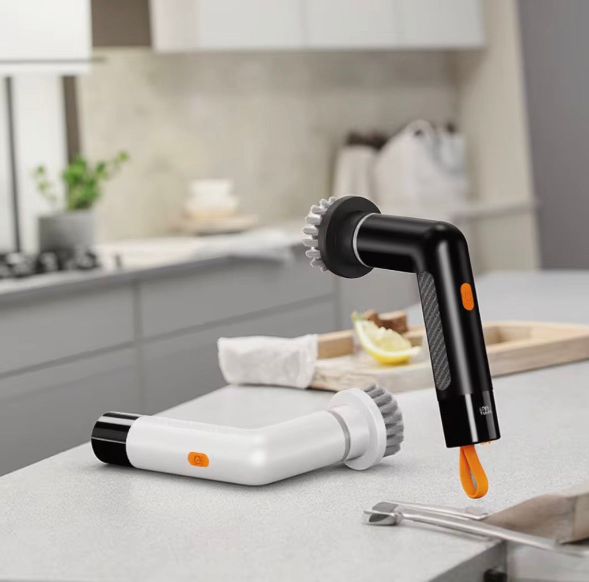 Portable Handheld Spin Scrubber Smart Screen Display USB Rechargeable Electric Cleaning Brush Household Cleaning Tools